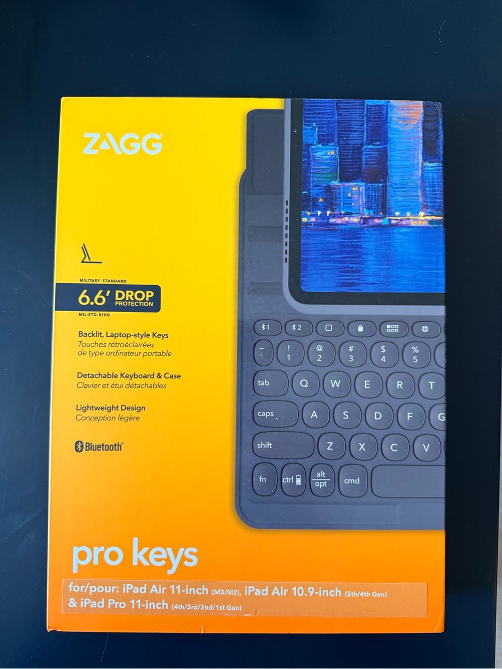 ZAGG Pro Keys Detachable Keyboard Case for iPad - Black